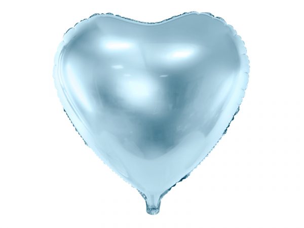 globo helio foil corazón azul