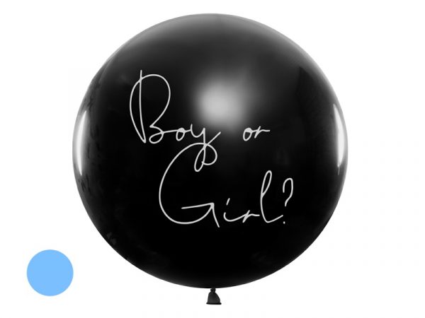 globo helio latex negro boy girl sexo bebé azul niño negro gigante xl