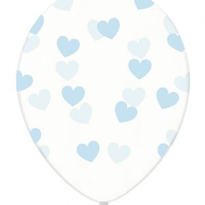 globo helio transparente corazones azul