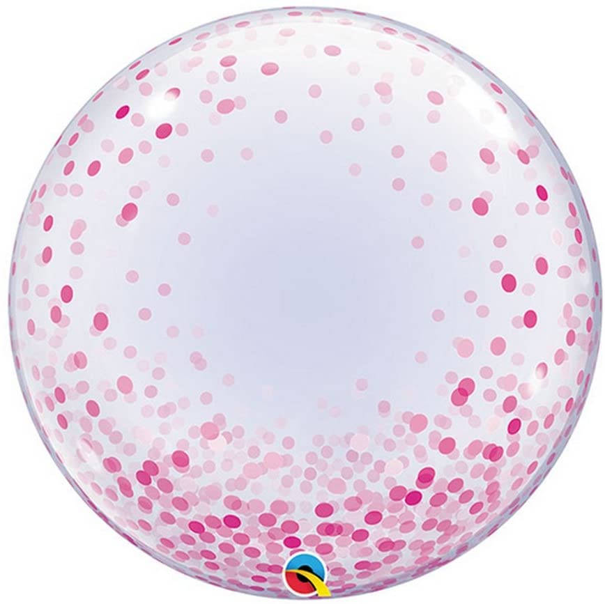 Burbuja gigante con confetti ROSA