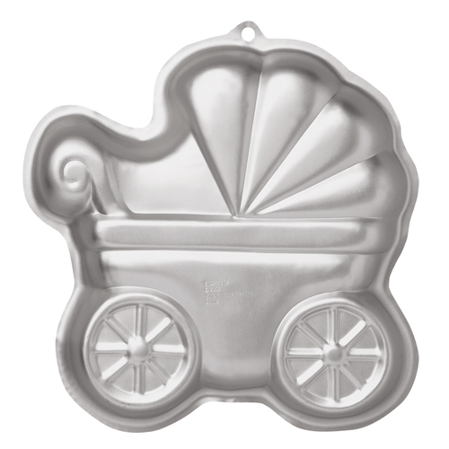 wilton molde bizcocho 3d carrito bebé
