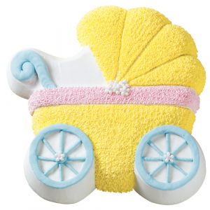 wilton molde bizcocho 3d carrito bebé