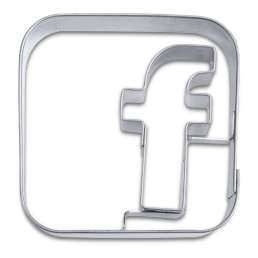 Cortador metálico logo facebook