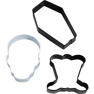 Set 3 cortadores halloween esqueleto wilton