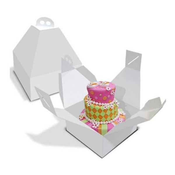 caja cartón tarta pirámide