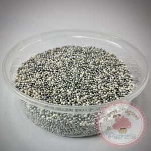 sprinkles perlitas plateado blanco dulces magicos