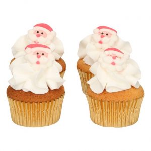 decoraciones azúcar funcakes caras papa noel santa claus