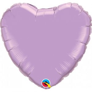 globo foil corazón helio lavanda lila morado