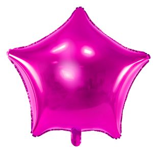 globo foil estrella fucsia rosa