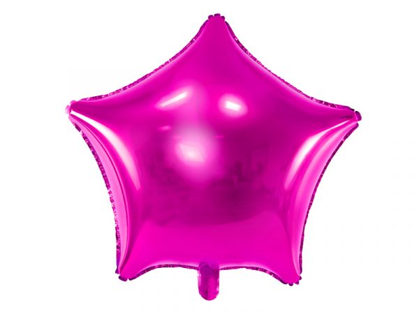 globo foil estrella fucsia rosa