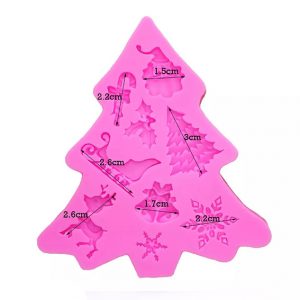 molde silicona arbol motivos de navidad
