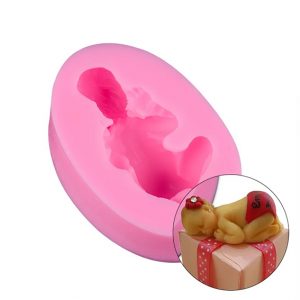 molde silicona bebé 3d