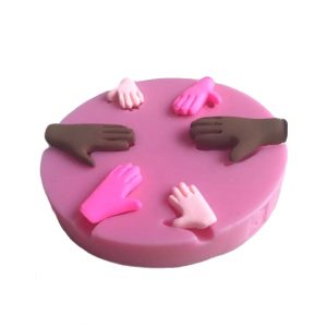 molde silicona forma de manos