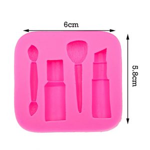 molde silicona maquillaje pintalabios pintauñas