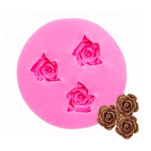 molde silicona mini rosas