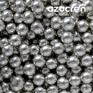 perlas plata metalizada azucren 8mm