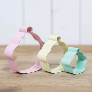 set 3 cortadores cupcakes metalicas kitchen craft