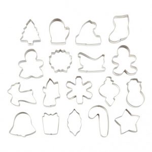 cubo 18 cortadores navidad wilton