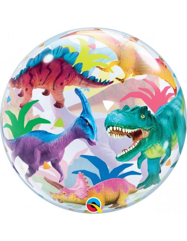 globo burbuja dinosaurios qualatex