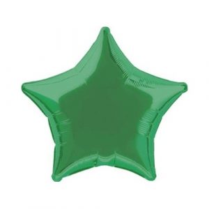 globo foil estrella verde unique