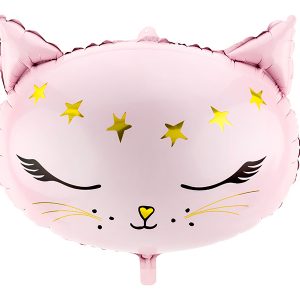 globo foil gato rosa