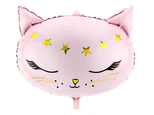 globo foil gato rosa