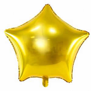 globo foil estrella oro dorada