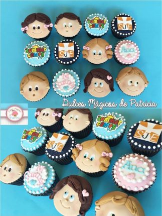 Cupcakes decorados niños campamento