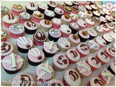 Cupcakes decorados viajes