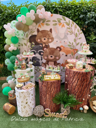 Candy bar animales del bosque