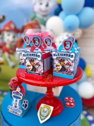 Decoración de cumpleaños Patrulla Canina