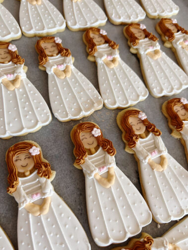 Galleta niña de comunión