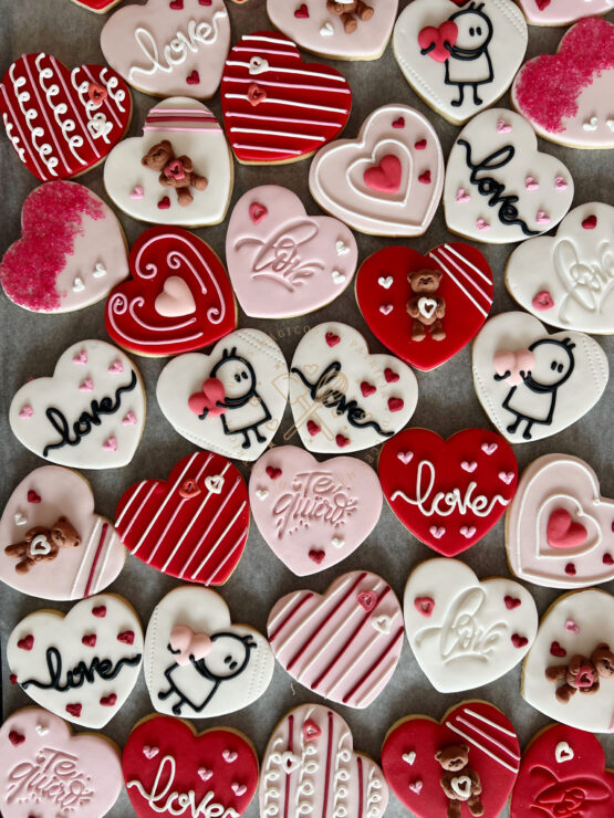 Galletas decoradas San Valentín