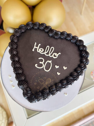 Tarta corazón 30 años