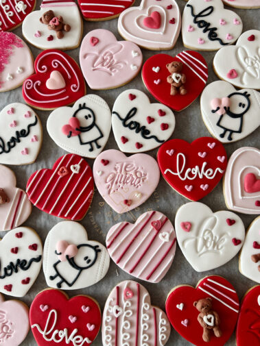 Galletas decoradas San Valentín