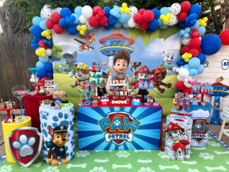 Decoración de cumpleaños Patrulla Canina
