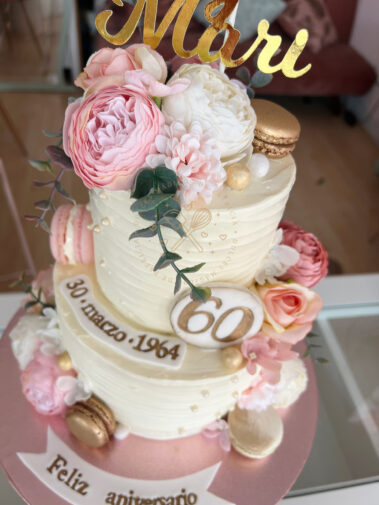 Felices 60 con flores