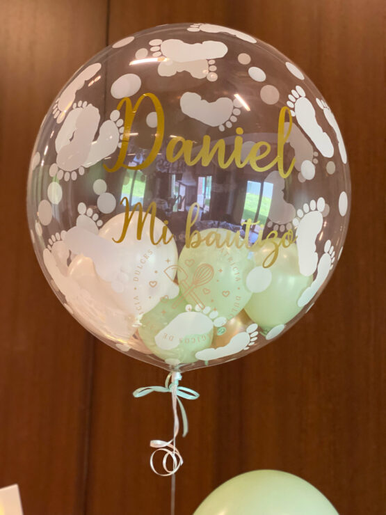 Bouquet globos de helio para bautizo