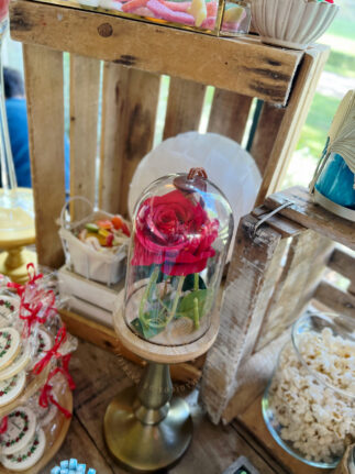 Candy bar boda disney Bella y Bestia