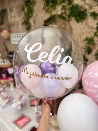 Decoración globos primera comunión
