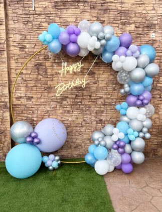 Decoración globos cumple Frozen