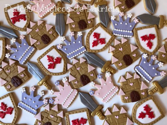 galletas personalizadas caballeros y princesas