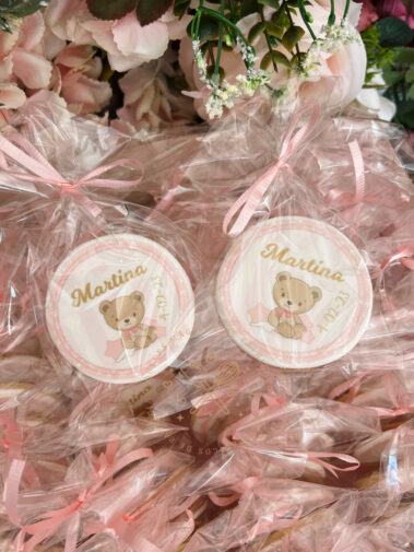Galletas decoradas Bautizo osito