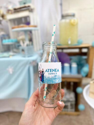 Mesa dulce y decoración de espacios Frozen