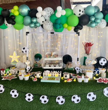 Candy bar comunión futbol