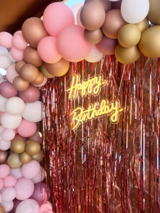 Decoración con globos Arco cumpleaños