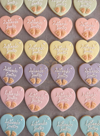 Galleta de corazones decoradas