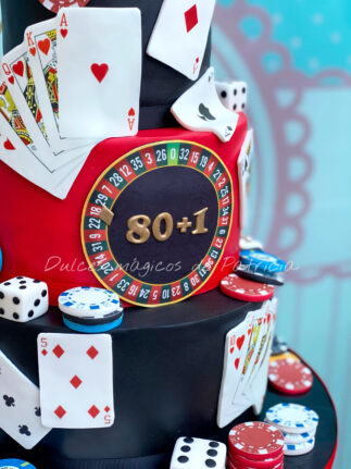 Tarta decorada casino Las Vegas