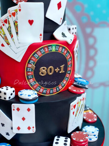 Tarta decorada casino Las Vegas