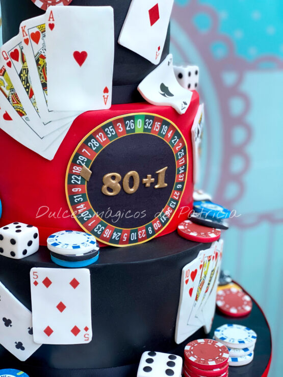 Tarta decorada casino Las Vegas